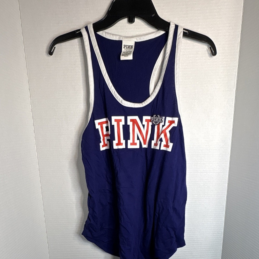 Pink Brand Navy Tank Top Size Small